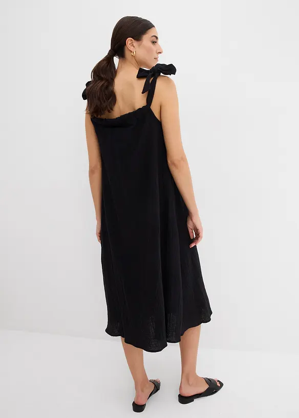 Robe à bretelles en gaze de coton douce, bonprix