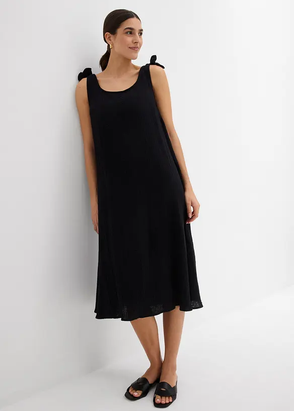 Robe à bretelles en gaze de coton douce, bonprix