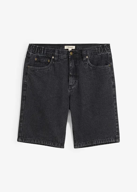 Bermuda classique en jean avec taille élastiquée, bonprix