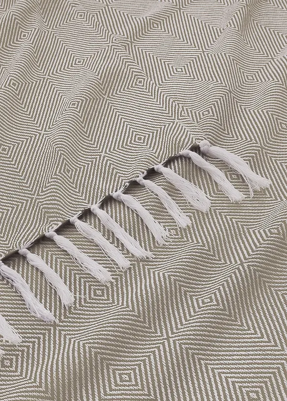 Jeté à franges, bonprix