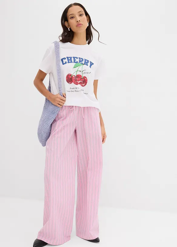 Pantalon jogger 100% coton, bonprix