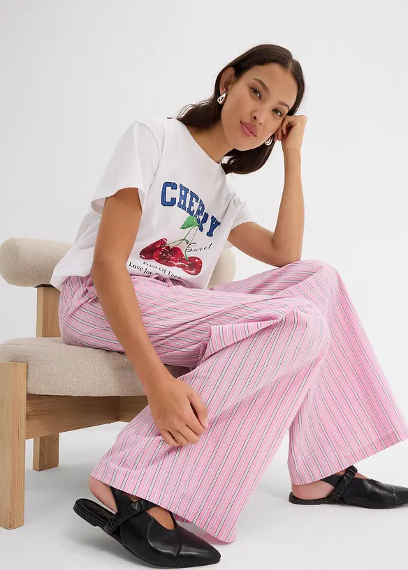 Pantalon jogger 100% coton, bonprix