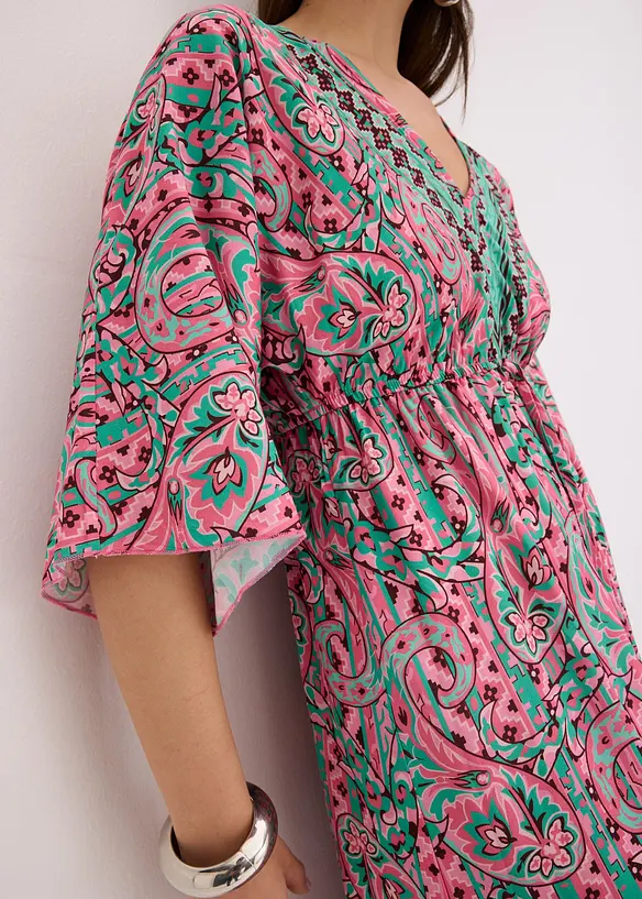Robe longue et imprimée en viscose fluide, bonprix