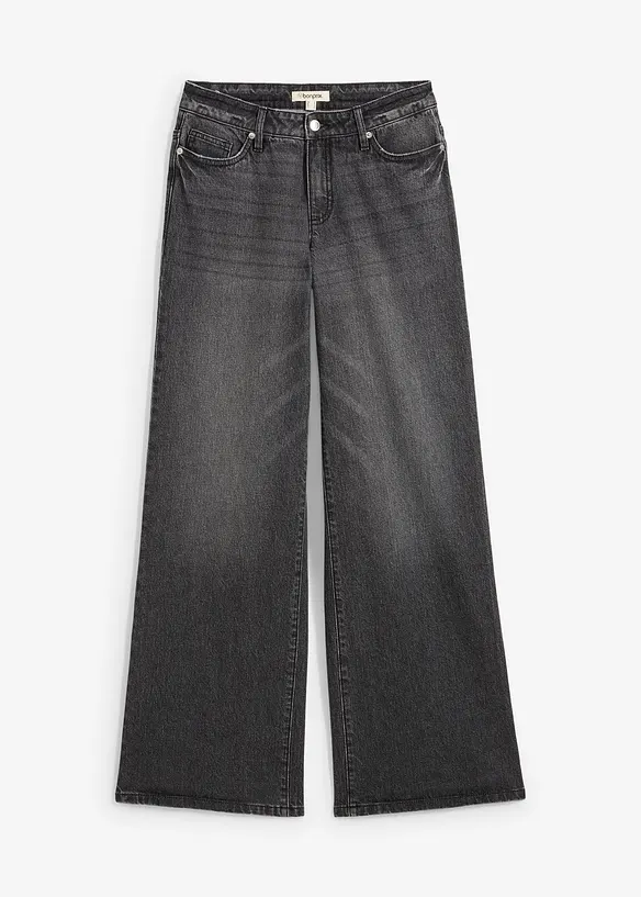 Jean large, taille mi-haute, bonprix