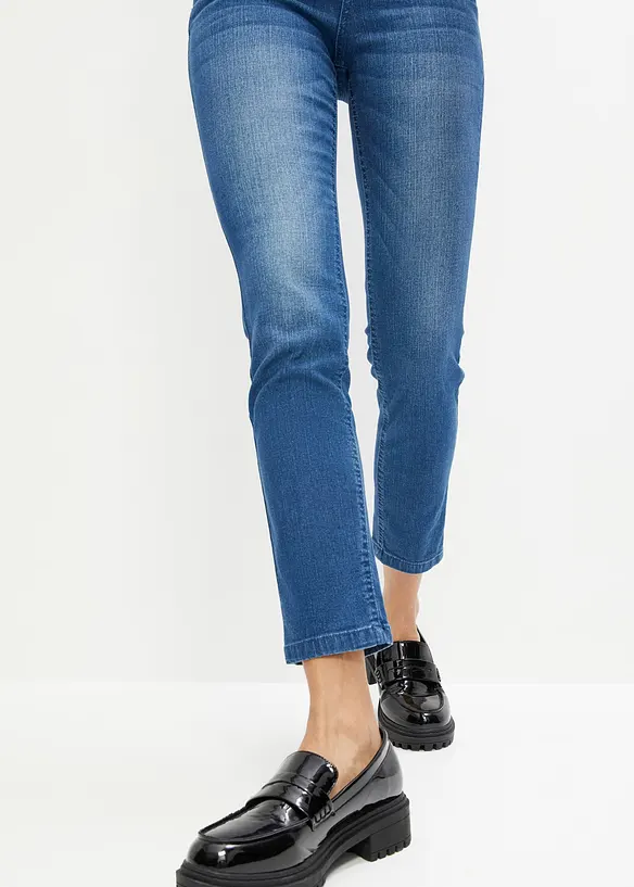 Jean skinny taille haute, cropped, bonprix