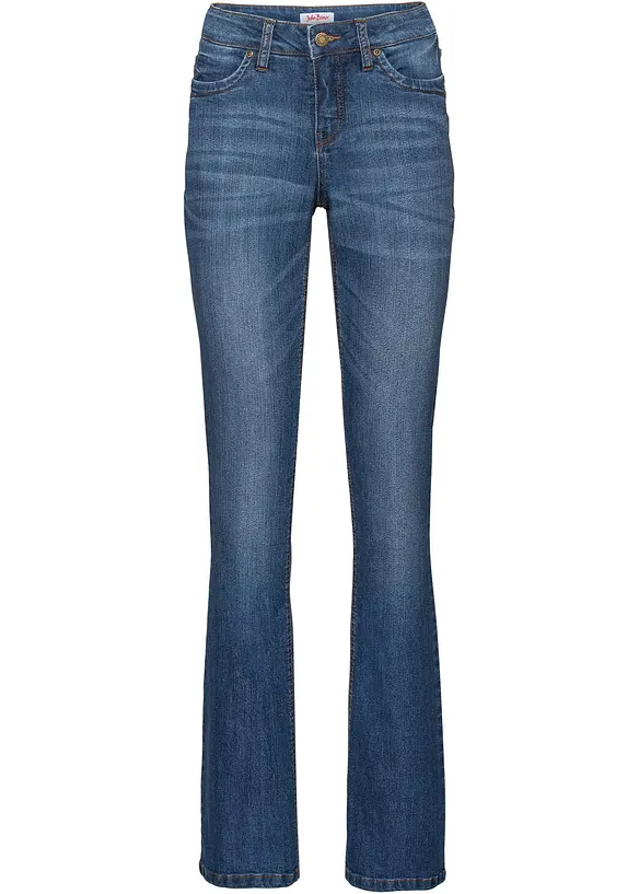 Jean bootcut taille mi-haute, extensible et confortable, bonprix