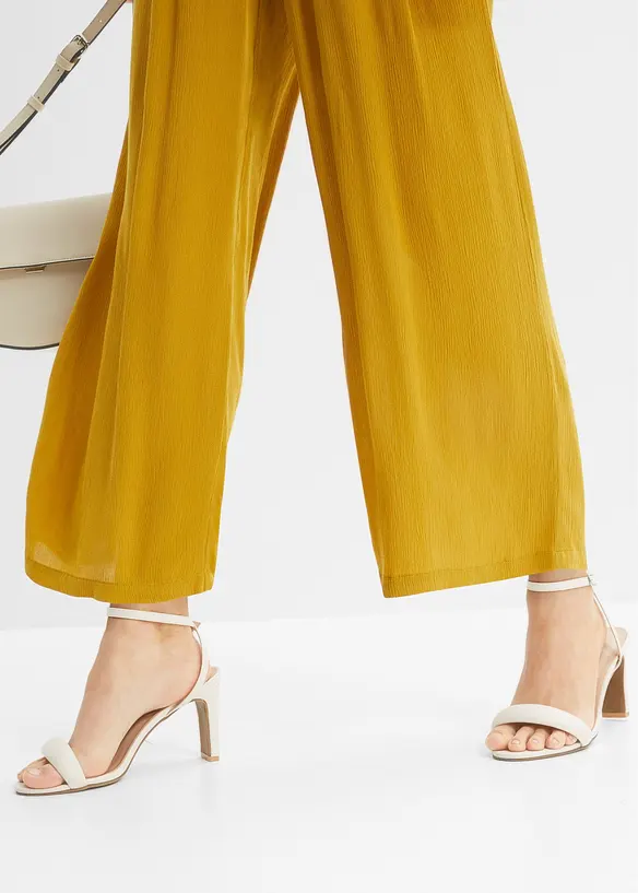 Pantalon en viscose, taille élastiquée, bonprix