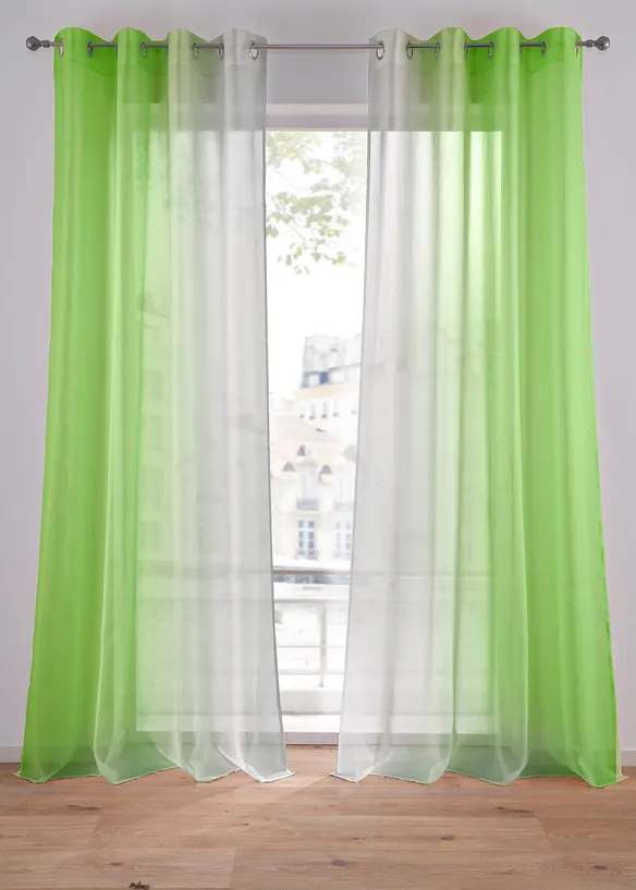 Voilages à effet ombré (2 pces), bonprix