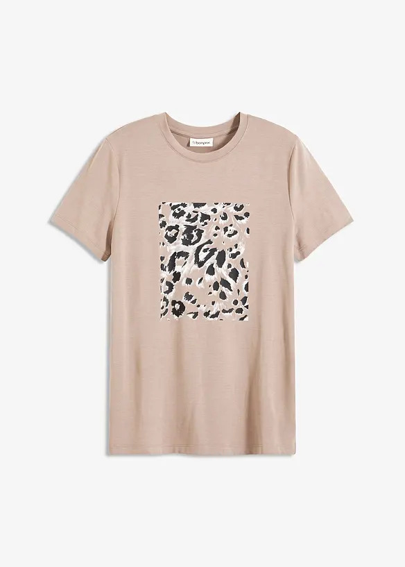 T-shirt à imprimé léopard, bonprix