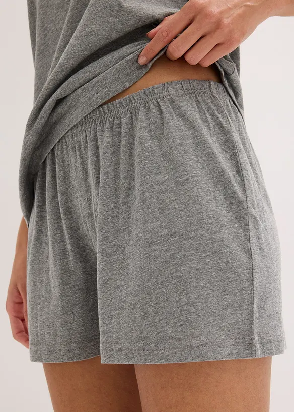 Pyjashort avec bordure dentelle, bonprix