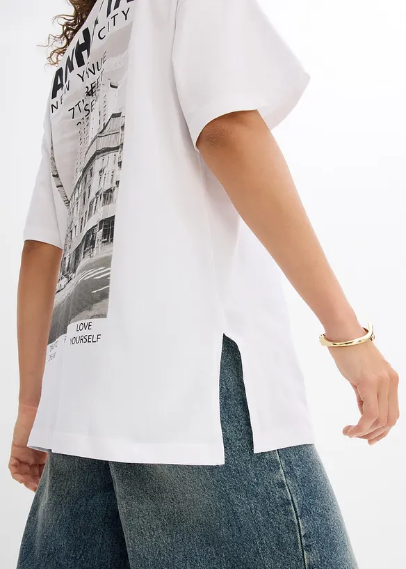 T-shirt oversize 100% coton, bonprix