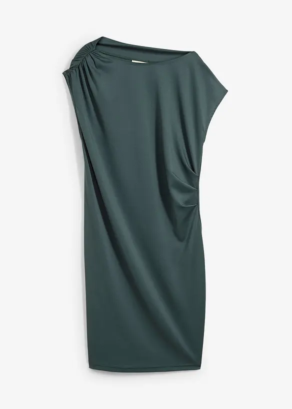 Robe courte en crêpe texturé, bonprix