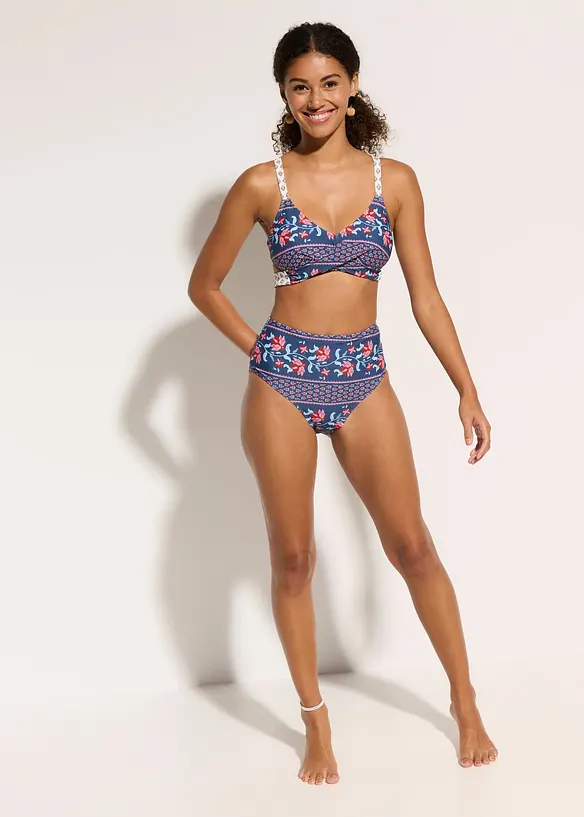 Bikini bustier (ens. 2 pces), esprit portefeuille, bonprix