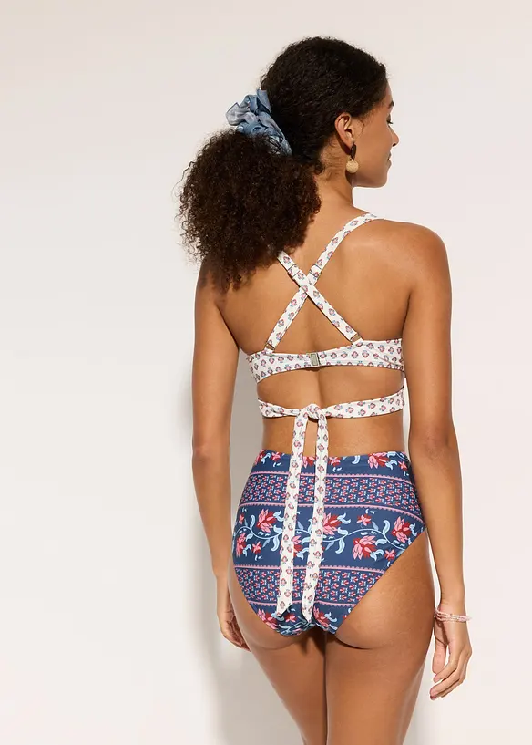 Bikini bustier (ens. 2 pces), esprit portefeuille, bonprix