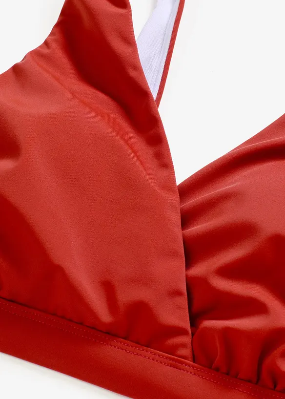Haut de bikini brassière avec col en V, bonprix