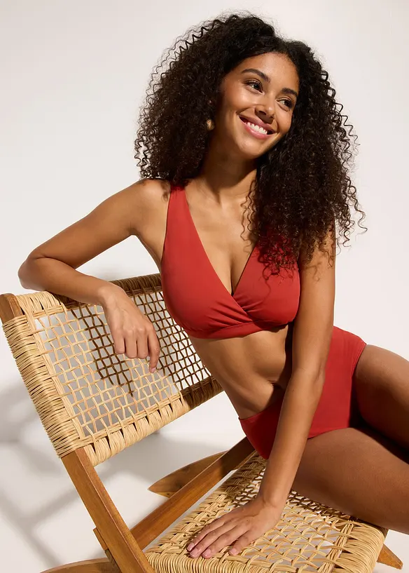 Haut de bikini brassière avec col en V, bonprix