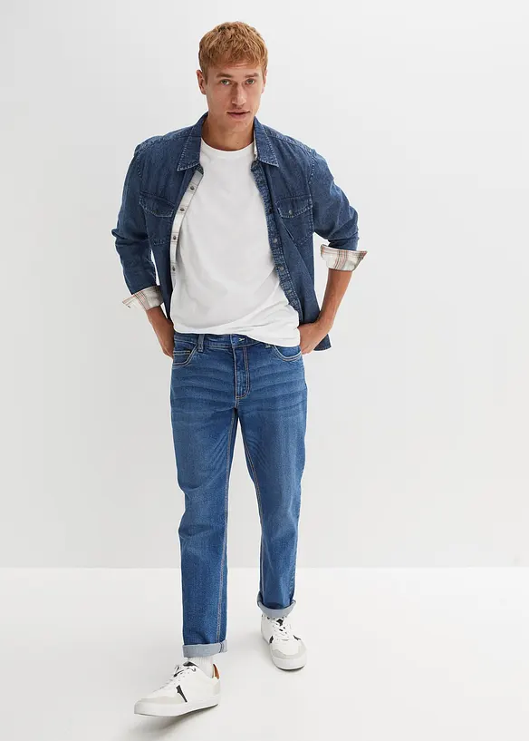 Chemise en jean 100% coton, bonprix