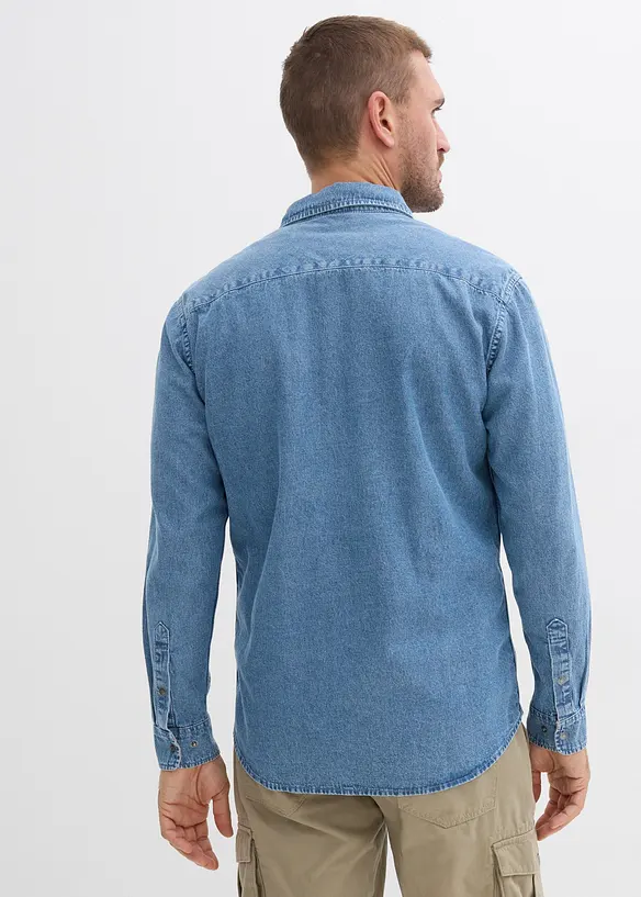 Chemise en jean 100% coton, bonprix