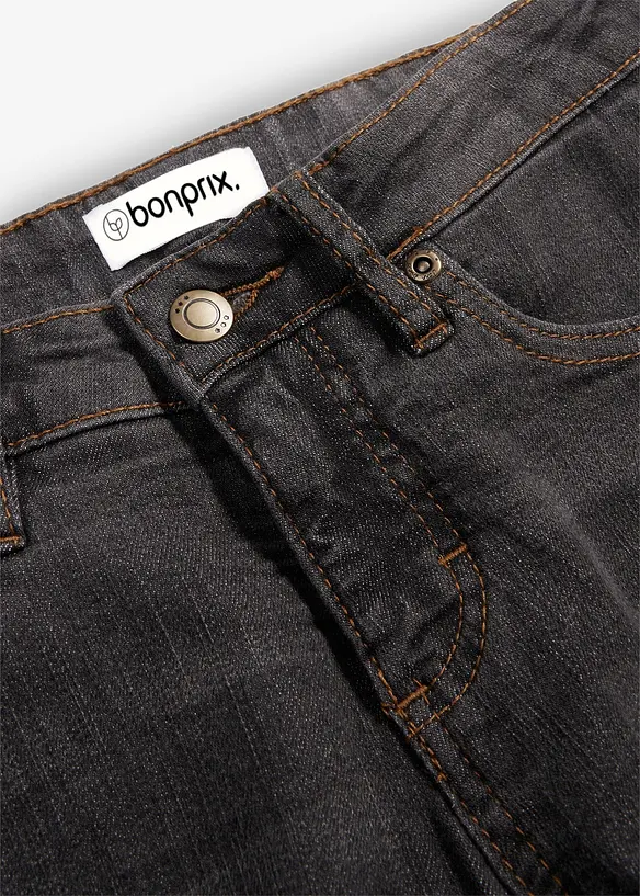 Jean bootcut taille mi-haute, extensible, bonprix