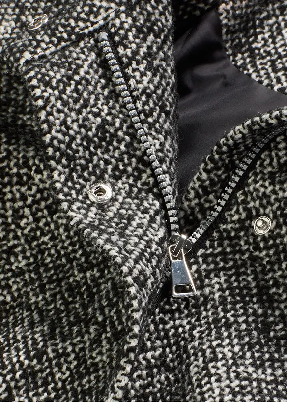 Manteau de mi-saison décontracté, aspect laine, bonprix
