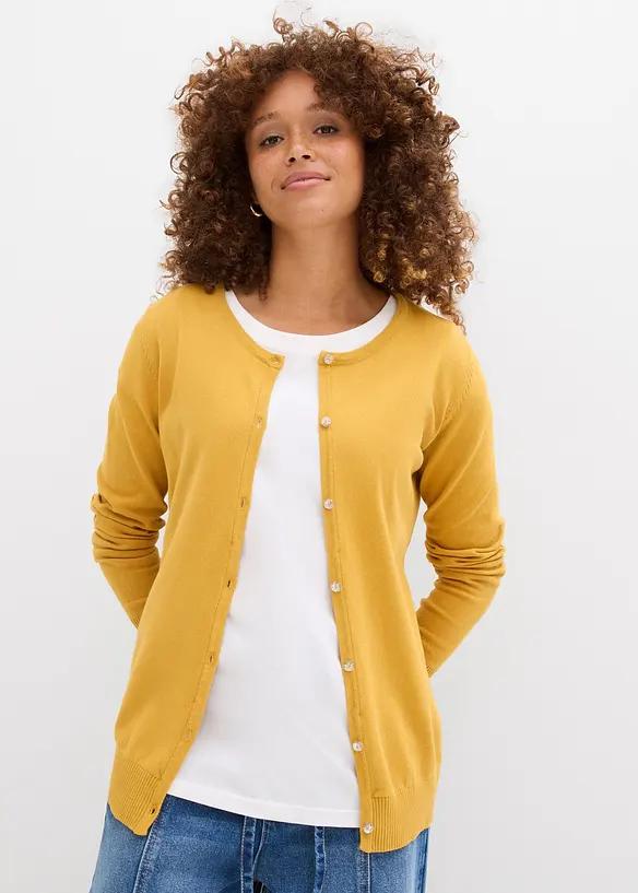 Gilet ajusté en fine maille, bonprix