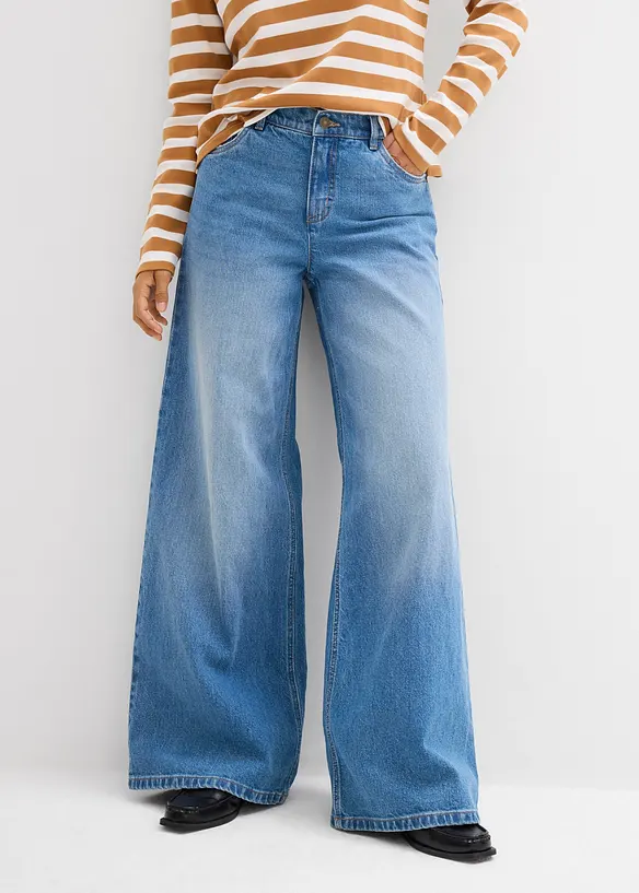 Jean large taille mi-haute, bonprix