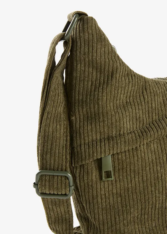 Sac à bandoulière en velours côtelé, bonprix