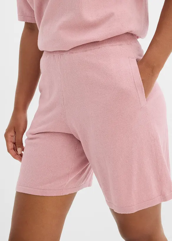 Short en fine maille avec taille élastiquée, bonprix