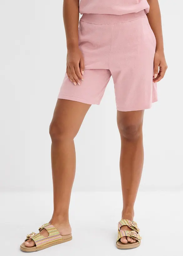 Short en fine maille avec taille élastiquée, bonprix