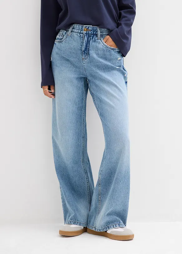 Jean baggy taille mi-haute, bonprix