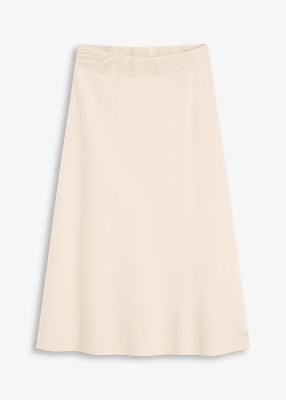 Jupe évasée en maille, bonprix