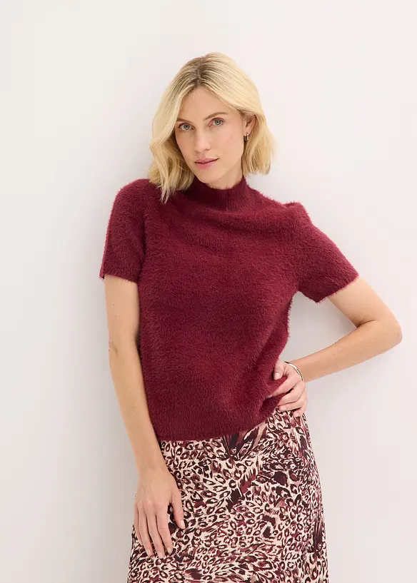 Pull en maille poilue, bonprix