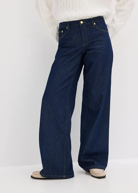 Jean large taille mi-haute, bonprix