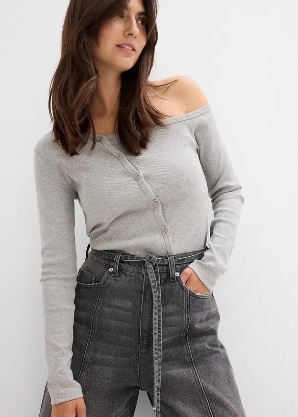 Jean large taille haute, bonprix