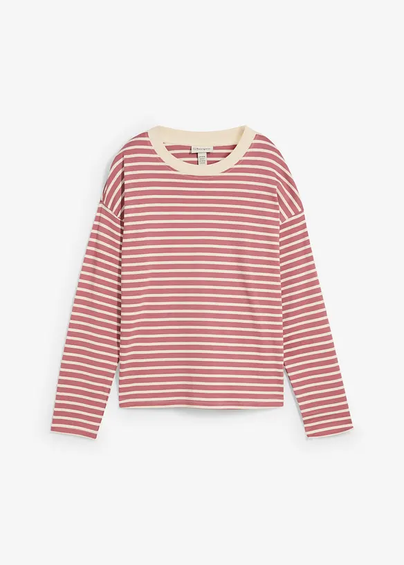 T-shirt manches longues en coton épais, bonprix