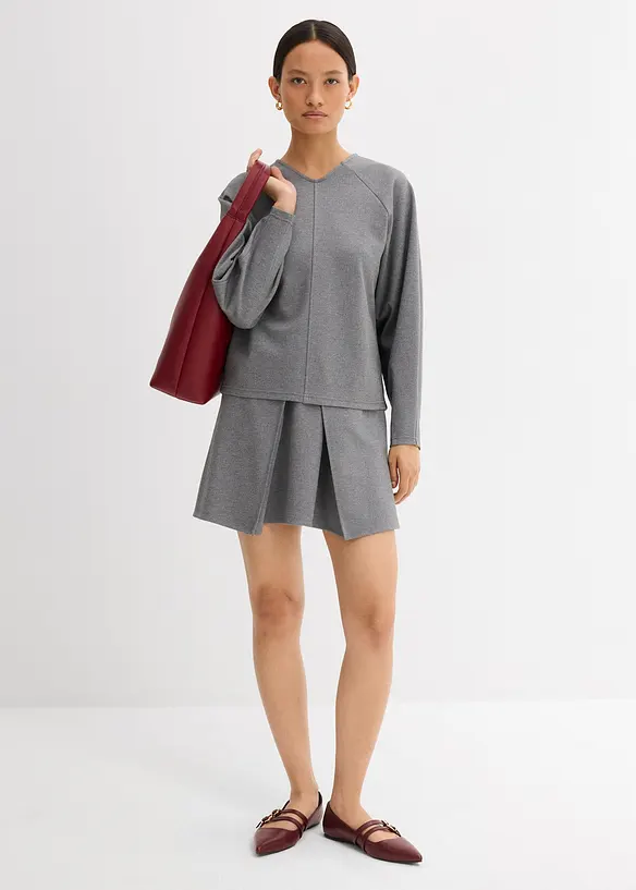 Mini-jupe confortable en jersey milano, bonprix
