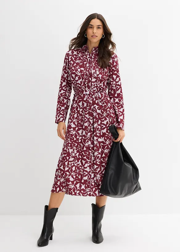 Robe-chemise en viscose fluide, bonprix