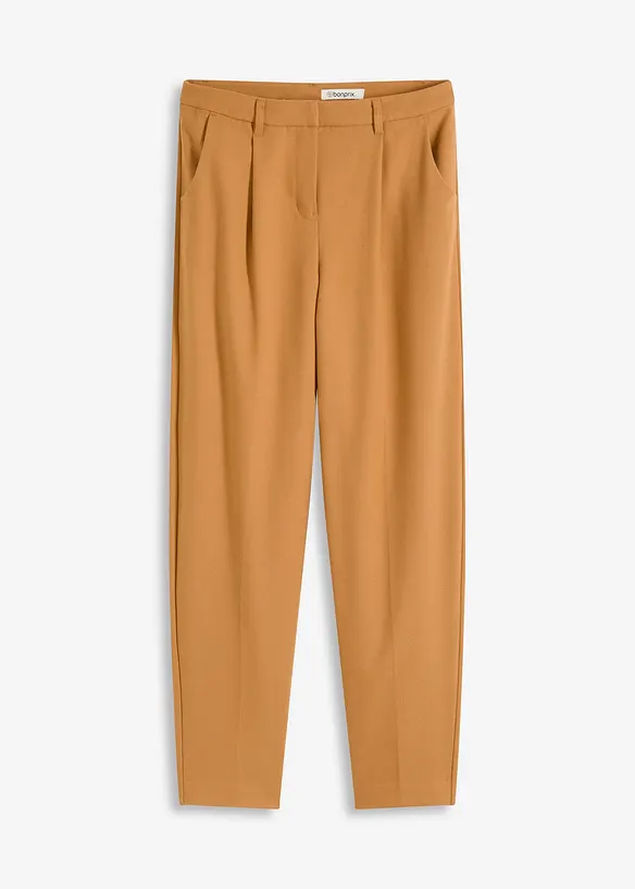 Pantalon en toile coupe barrel, bonprix
