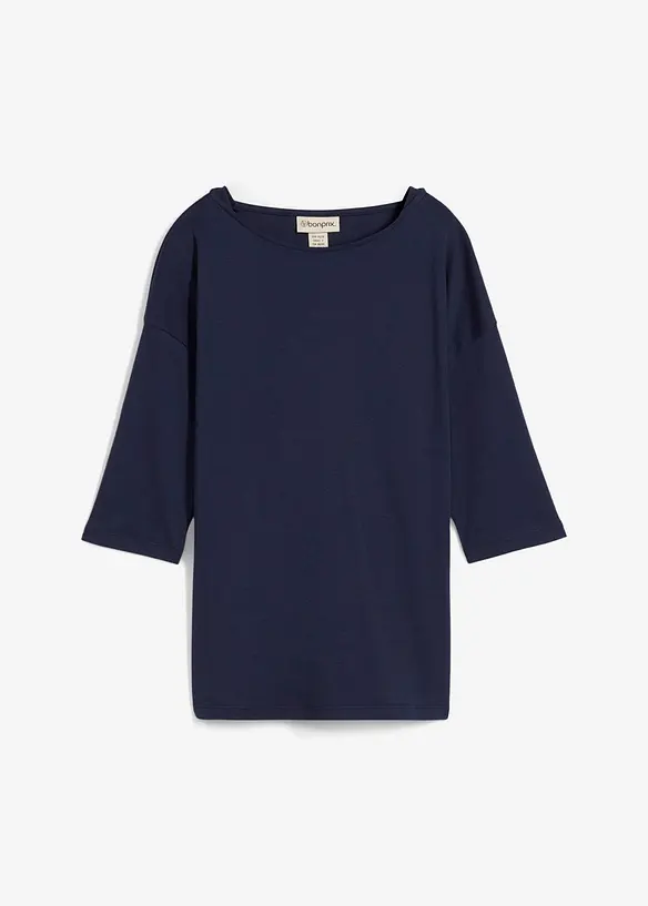 T-shirt col bateau 100% coton, bonprix