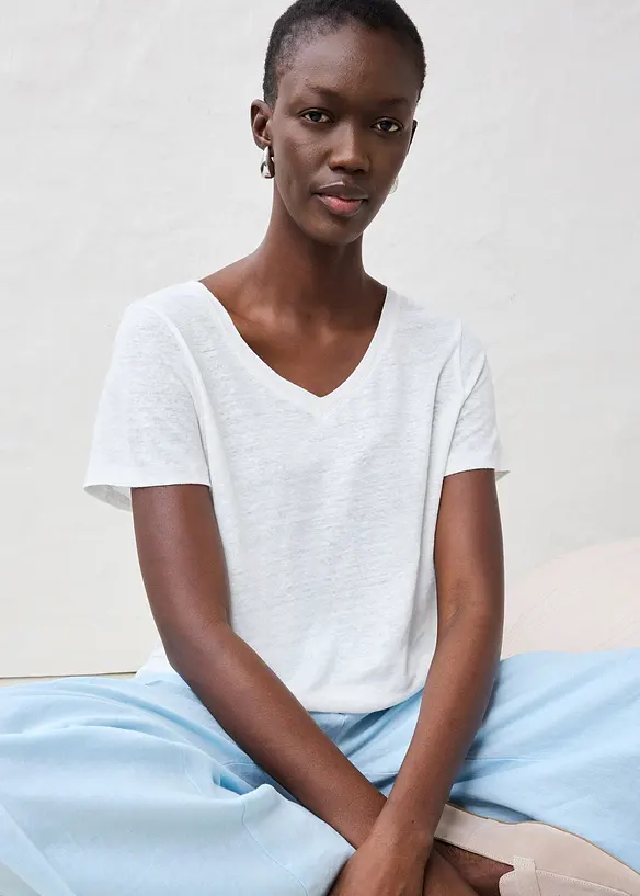 T-shirt 100% lin, bonprix