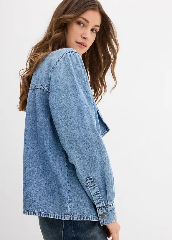 Chemisier en jean 100% coton, bonprix