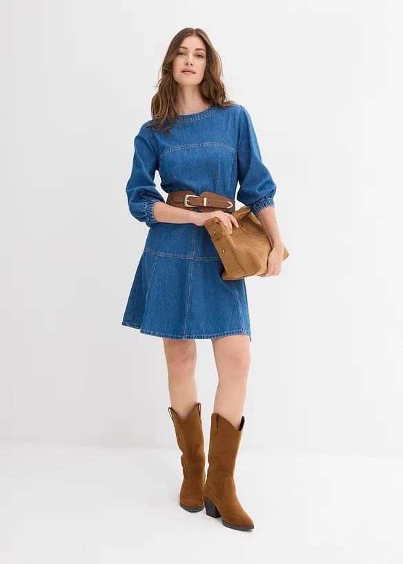 Robe en jean 100% coton, bonprix