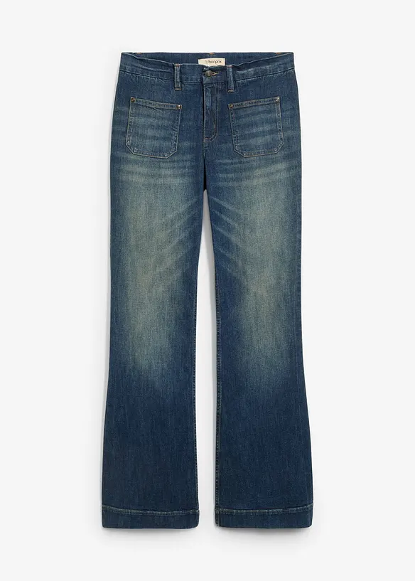 Jean flare taille mi-haute, bonprix