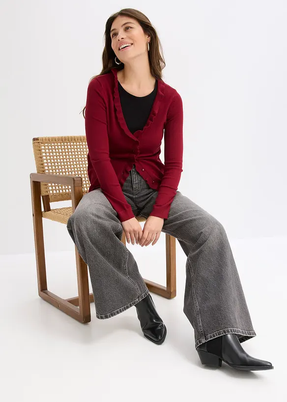 Gilet en fine maille, bonprix