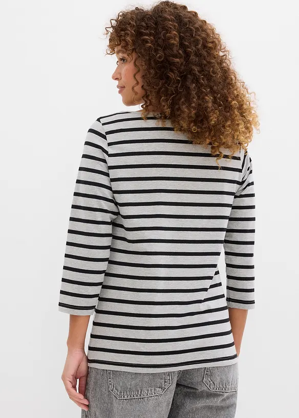 T-shirt manches longues coton, bonprix