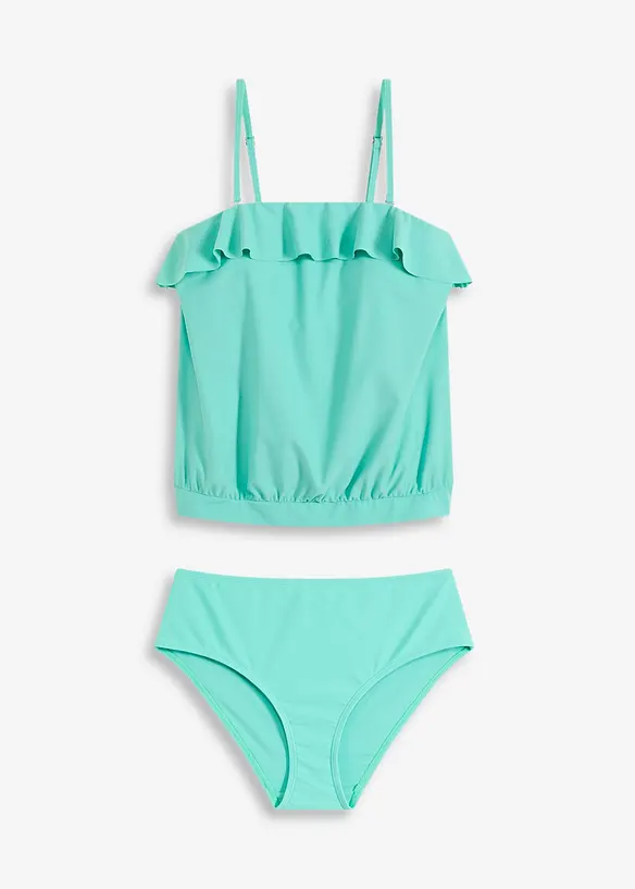 Tankini bandeau (ens. 2 pces) avec bretelles multipositions, bonprix