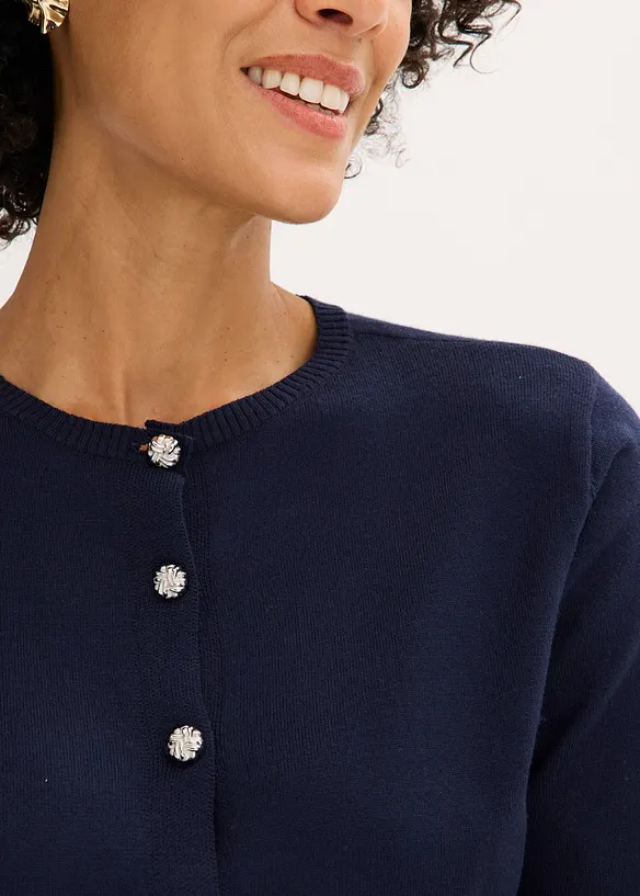 Gilet en fine maille de viscose mélangée, bonprix