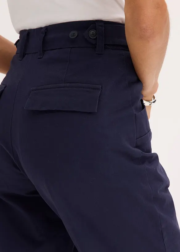 Pantalon en satin à jambes fuselées, bonprix