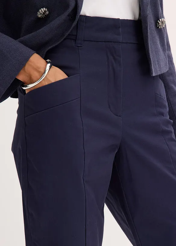 Pantalon en satin à jambes fuselées, bonprix