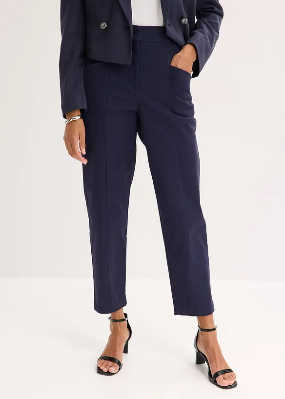 Pantalon en satin à jambes fuselées, bonprix